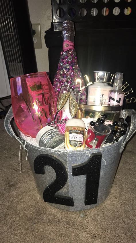 21 Birthday Basket 21stbirthday Birthdaypresents IG Cassidycristine