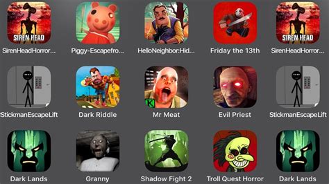 Piggy Escape Siren Head Horror Hello Neighbor Friday The Stickman