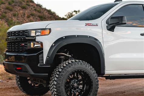 Pocket Fender Flares Chevy Silverado 1500 2wd 4wd 2019 2021 Rough Country