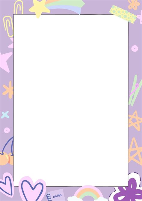 Pastel Blank A Page Border Templates By Canva Border Templates A