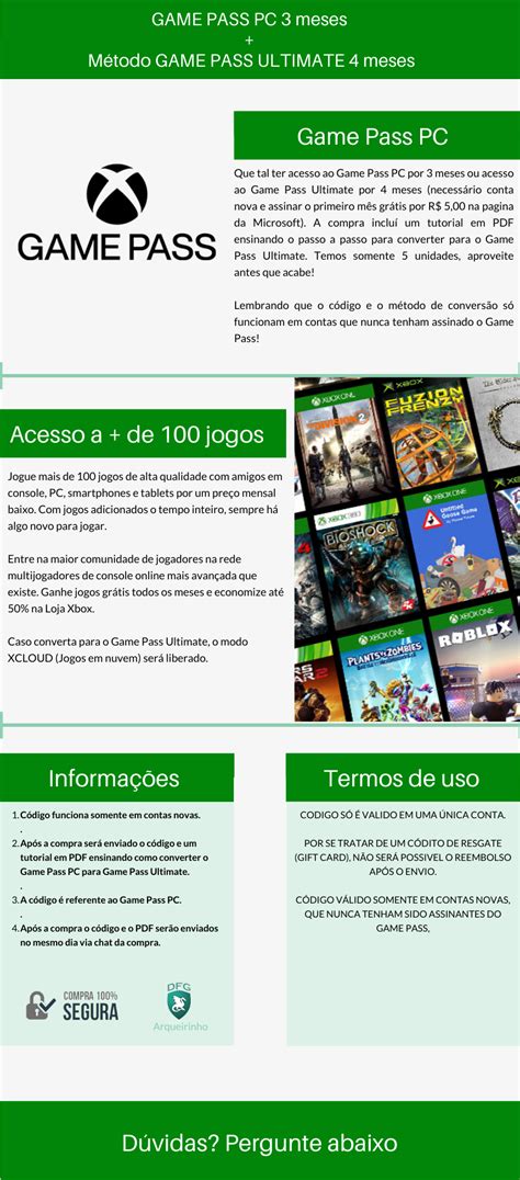 Game Pass Pc Método Game Pass Ultimate Gift Cards DFG