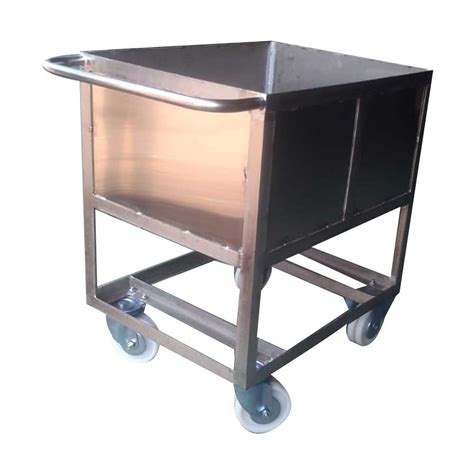 Four Wheel Stainless Steel Dustbin Trolley Load Capacity 120 Kg At Rs