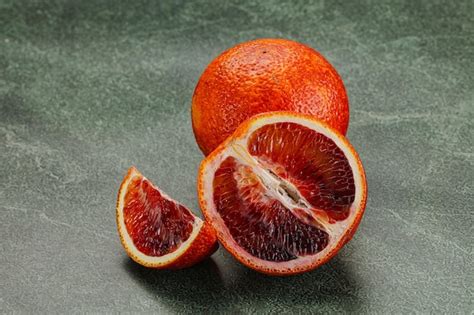 Premium Photo Red Sicilian Orange Ripe And Juicy