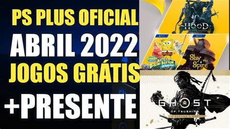 JOGOS GRÁTIS PS PLUS DE ABRIL 2022 OFICIAL E GHOST OF TSUSHIMA DE