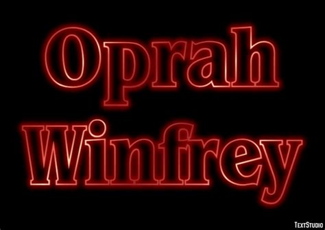 Oprah Winfrey Text Effect And Logo Design Celebrity