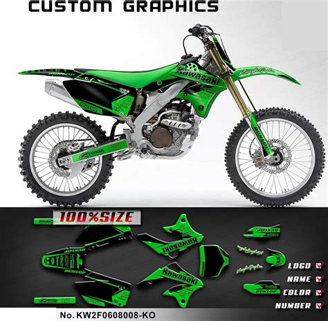 Kungfu Graphics Custom Decal Kit For 2007 2008 Kawasaki Kxf250 Kx250f Kx 250f