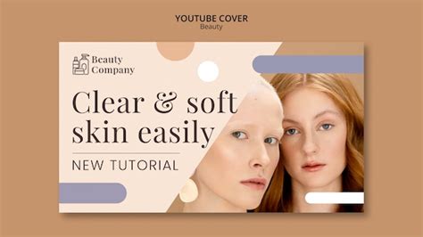 Plantilla De Portada De Youtube De Concepto De Belleza Archivo PSD Gratis