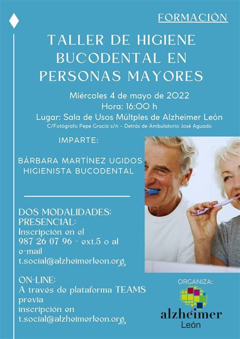 Taller De Higiene Bucodental En Personas Mayores Alzheimer Le N