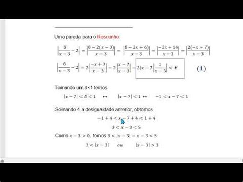 Elementos de Análise Real Definição épsilon delta de limites