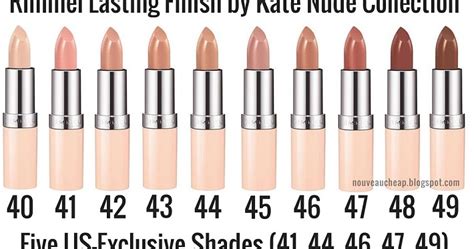 The Rimmel Lasting Finish By Kate Nude Lipstick Collection Has Landed Five US Exclusive Shades