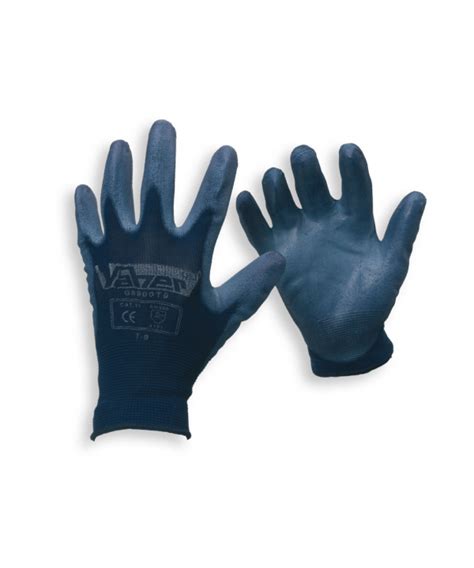 Guantes Nylon Impregnado De Poliuretano T Azul