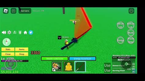 How To Have A Big Sword In Blox Fruits Also Changes Hitbox Youtube