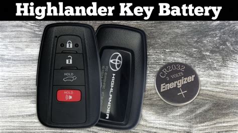 How To Change A Toyota Highlander Remote Fob Key Battery