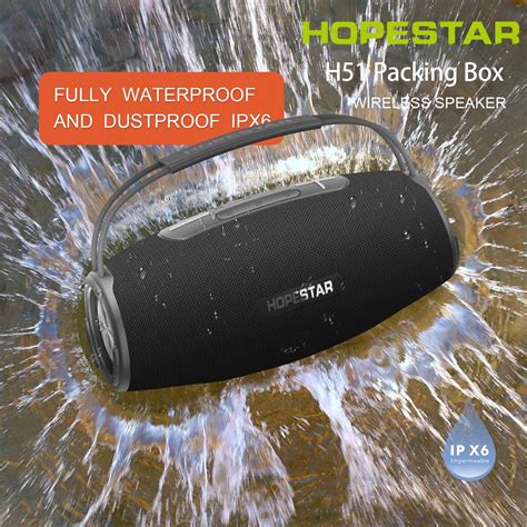 Беспроводная колонка HOPESTAR Портативная акустическая Bluetooth