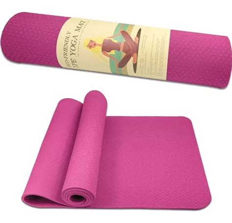 Tapete De Yoga Rosa Tpe Eco X Cm Mm Frete Gr Tis