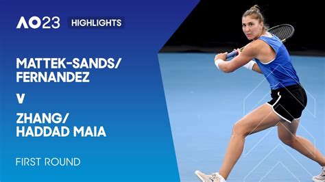 Mattek-Sands/Fernandez v Zhang/Haddad Maia Highlights | Australian Open ...