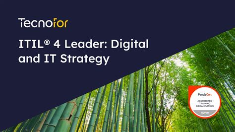 Itil® 4 Leader Digital And It Strategy Tecnofor