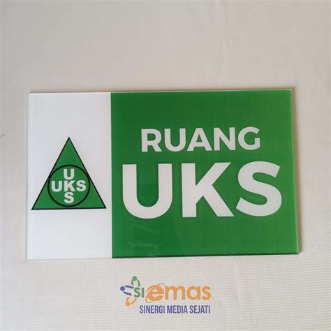 Jual Akrilik Papan Nama UKS Akrilik Papan Nama Ruang UKS Shopee