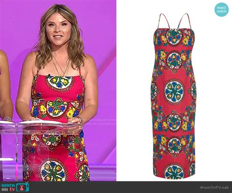 Wornontv Jennas Pink Floral Spaghetti Strap Dress On Today Jenna