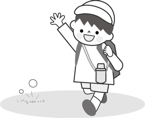 遠足のイラスト（学校）無料イラストフリー素材2