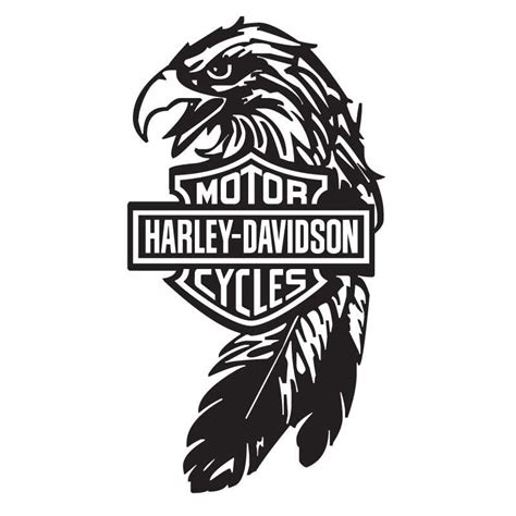 Sticker Autocollant Harley Davidson Motorcycles Eagle Logo