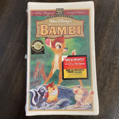 Walt Disney S Bambi Vhs Th Anniversary Masterpiece Collection