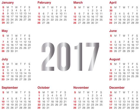 Blank Calendar Design 2017 Pictures Png Transparent Background