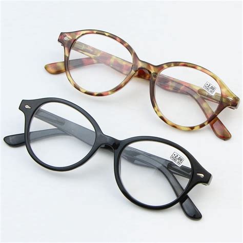 Round Big frame Women's Reading Glasses 9553 Men Reading mirror ...