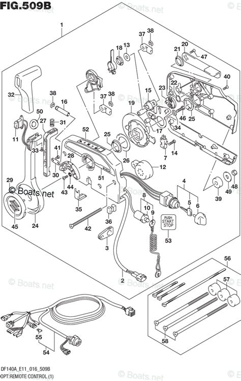 Suzuki Outboard Oem Parts Diagram For Opt Remote Control