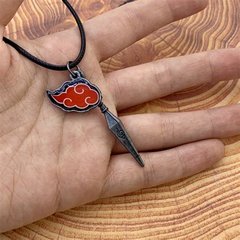 Colar Nuvem Cl Akatsuki Konan Deidara Itachi Sharingan Kunai Shuriken