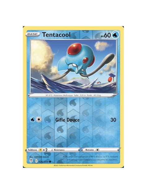 Fr Pok Mon Carte Eb Tentacool Reverse