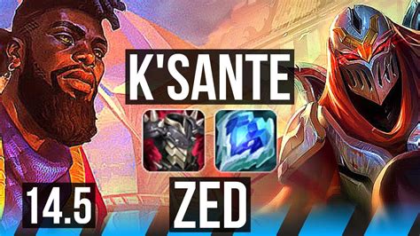 K SANTE Vs ZED MID 11 2 10 Godlike 300 Games NA Master 14 5