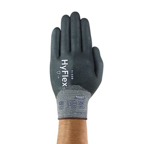 Ansell HyFlex 11 539 Fully Dipped Light Duty Gloves INTERCEPT And GRIP