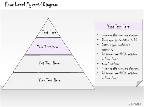 0314 Business Ppt Diagram Four Level Pyramid Diagram Powerpoint