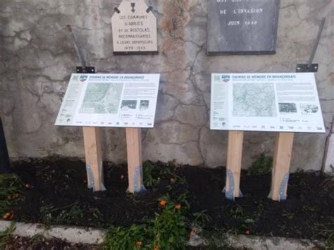 Hautes Alpes Pose des panneaux du Chemin de mémoire Armée des Alpes