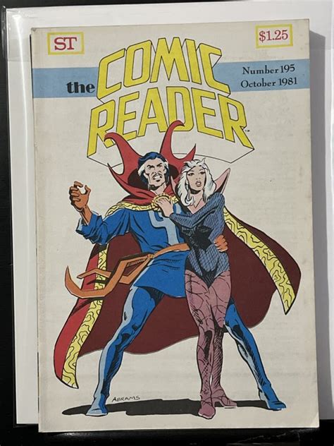 The Comic Reader 195 1981 Comic Books Bronze Age Hipcomic