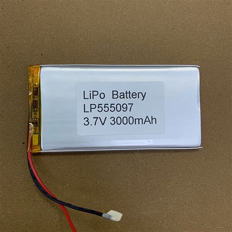 3 7V LiPo Battery LP555097 3000mAh With Protection Circuit