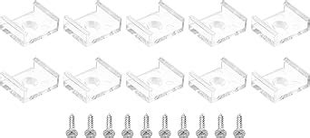 PATIKIL LED Strip Light Clips 100 Pack Mounting Bracket Fixing Clips