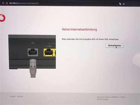 Gelöst Easybox 805 Keine Internetverbindung Dsl Anschl