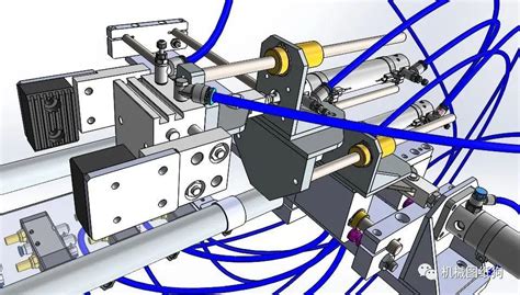 【非标数模】双行程气缸机构3d图纸 Step格式理论通用 仿真秀干货文章