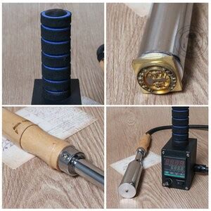 Workonleather Handheld Hot Foil Stamp Embossing Bronzing Custom Brand Logo Letter Machine Tool