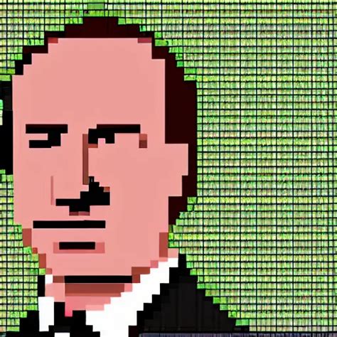 Saul Goodman Pixel Art Portrait Stable Diffusion