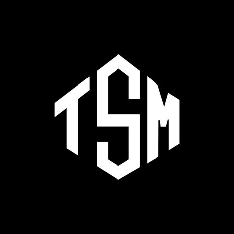 Création De Logo De Lettre Tsm Avec Forme De Polygone Création De Logo