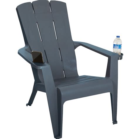 Gracious Living Flat Gray Deluxe Contour Adirondack Chair Do It Best