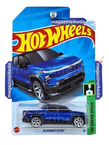 Pickup Hot Wheels Silverado Ev Rst Hry Azul