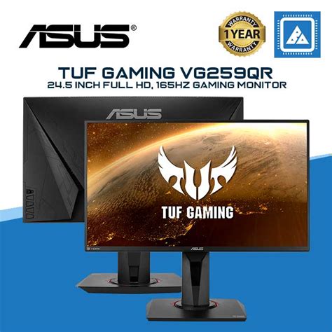 Asus Tuf Vg259qr 245 Fhd Ips Led Gaming Monitor 165hz 1ms W Spk Wlm