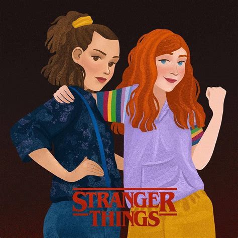 Eleven And Max Stranger Things Season 3 Fan Artwork A Wonderful Drawing Made By Artist Maria