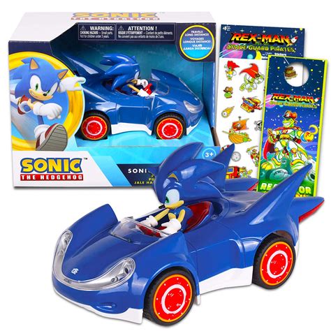 Buy Sonic Toys The Hedgehog Toy Race Car Set - Sonic Gift Bundle with ...