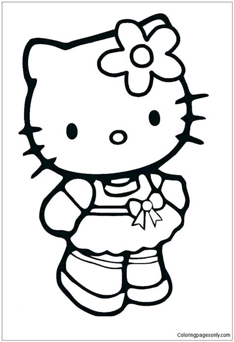 Baby Hello Kitty cute Coloring Pages - Cartoons Coloring Pages ...