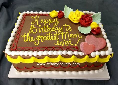 Double Layer Sheet Cake Quarter Sheet Tiffanys Bakery